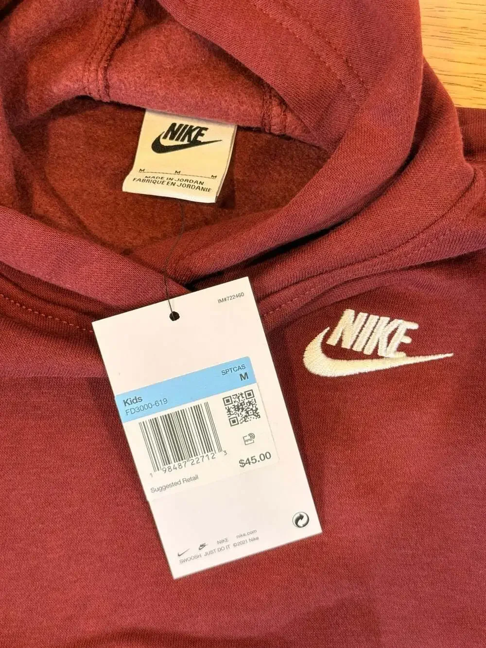 Nike Kids' Sportswear Club Fleece Full-Zip Hoodie Sanddrift